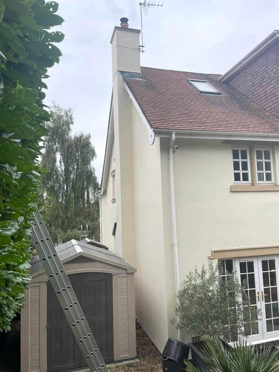 cardiff detached house exterior walls painted primrose decor