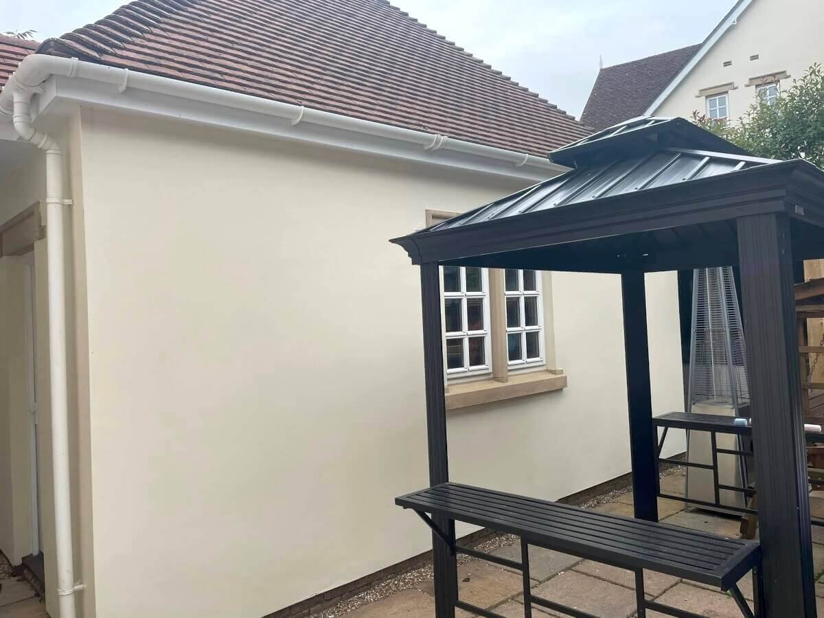 Cardiff house exterior walls painted by Primrose Decor